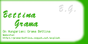 bettina grama business card